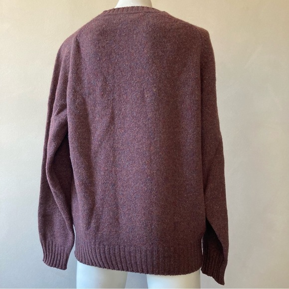 JcPenney | The Fox Sweater Vintage Wool Crewneck Mauve Sweater - Picture 3 of 5